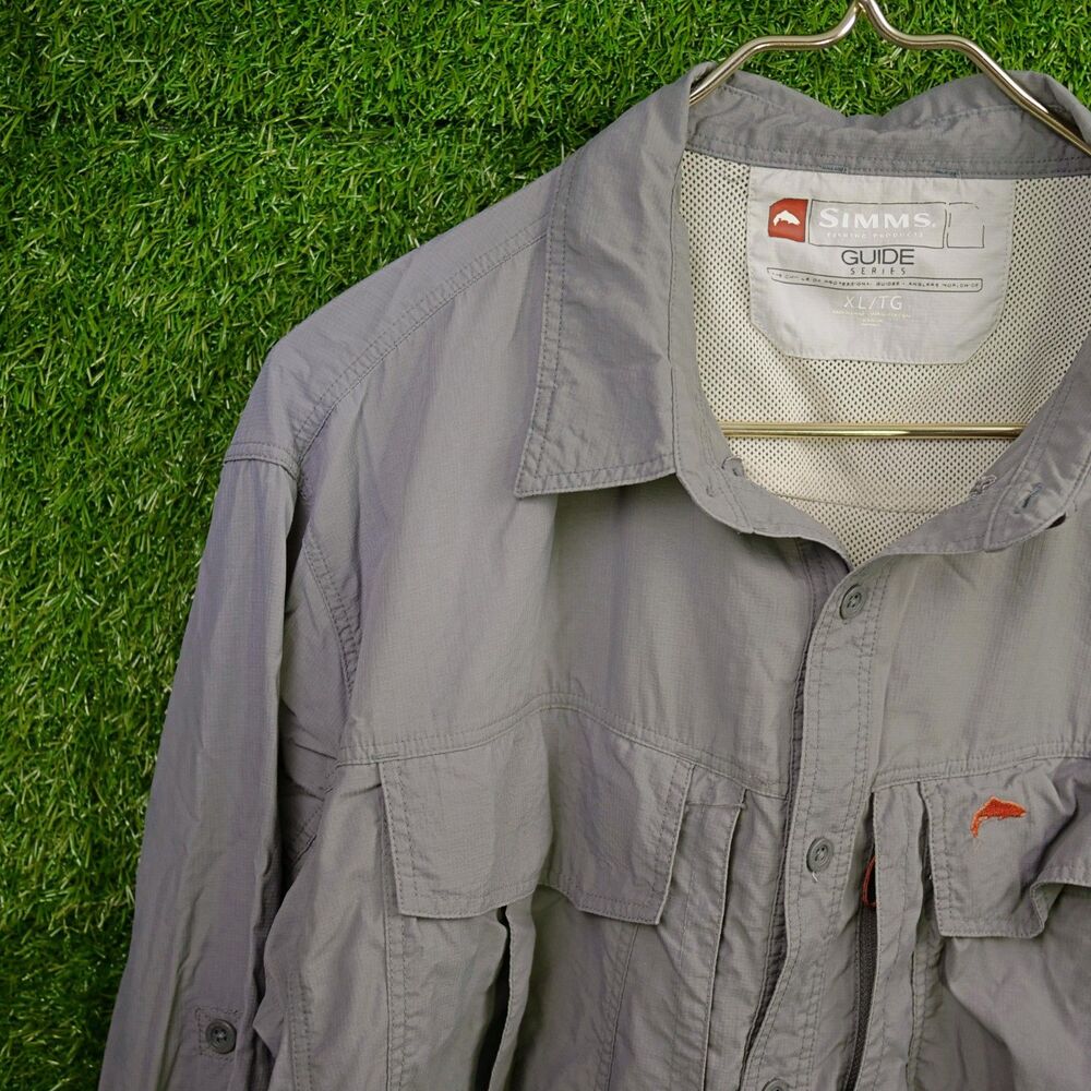 Simms Guide Series Fishing Shirt Gray - Men's Size XL